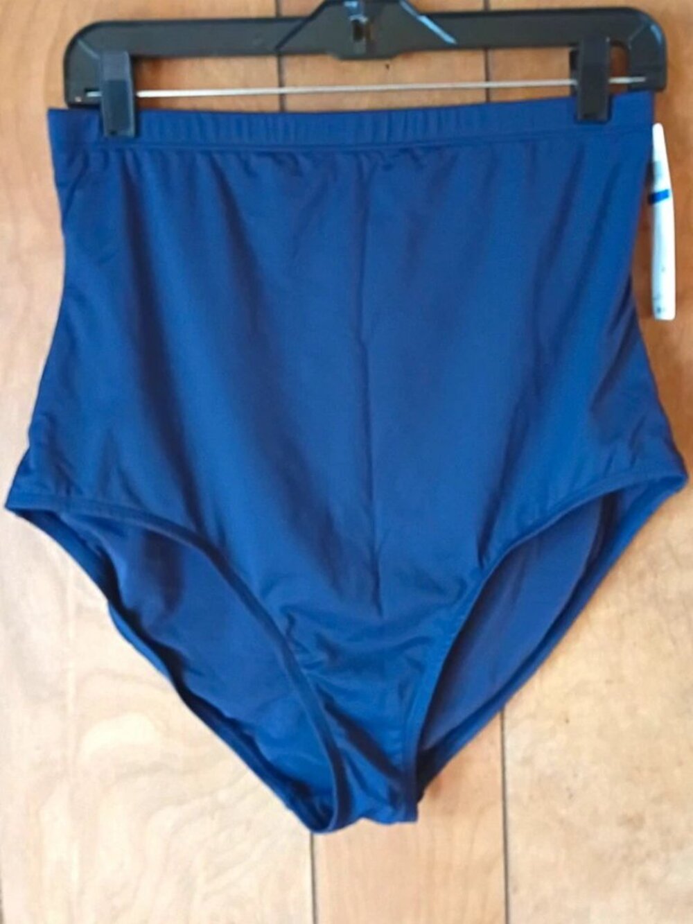 Anne Cole Women's Navy Blue High Waisted Bikini Swim Bottoms Size XL NWT